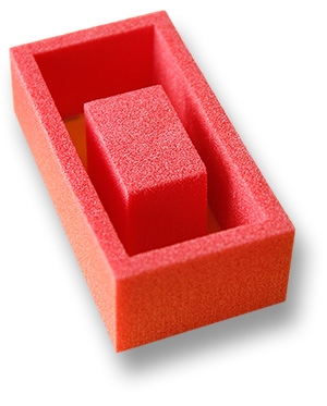 logo in gommapiuma tagliata