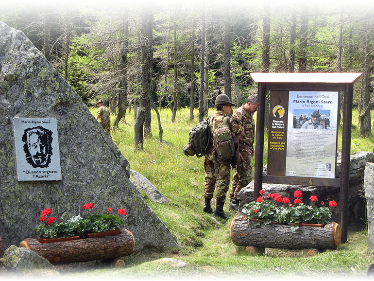 Cartello montano ad alta quota